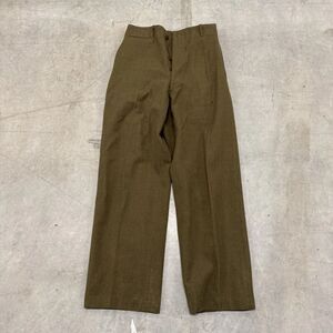 Vtg 1940s WWII Military Wool Pants Field Trousers Size 30x33 Green m37 WW2